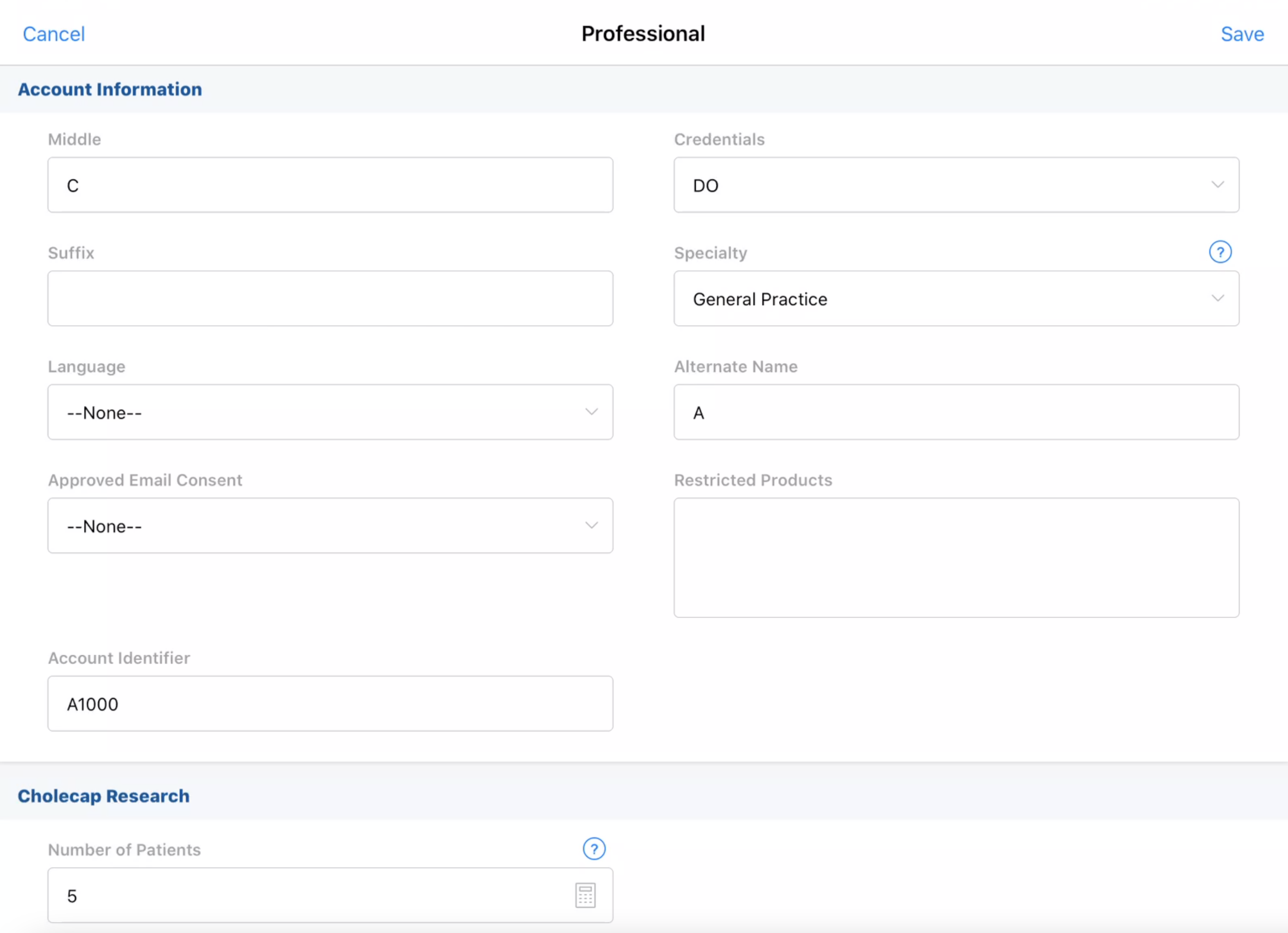 Dynamic Attributes for Accounts