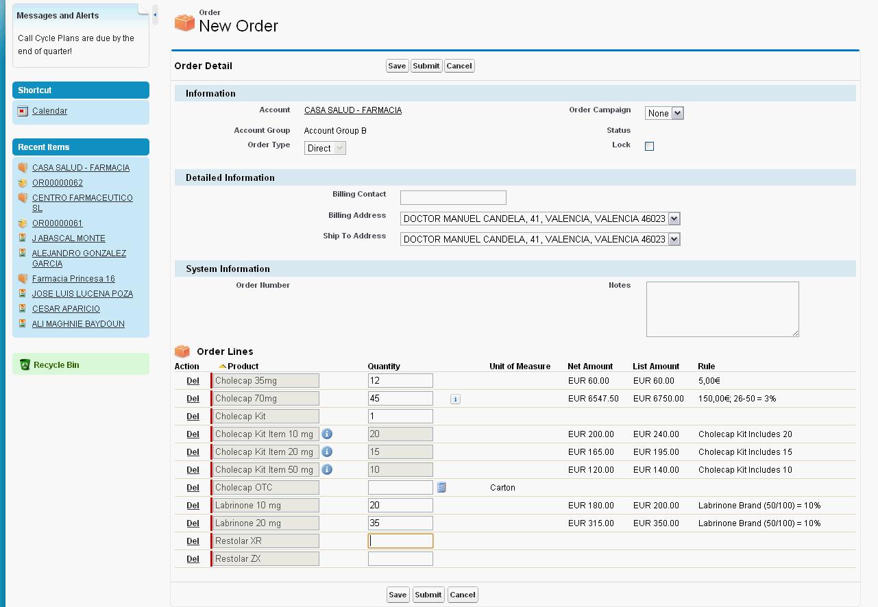 Mass Entry Mode for Online Orders